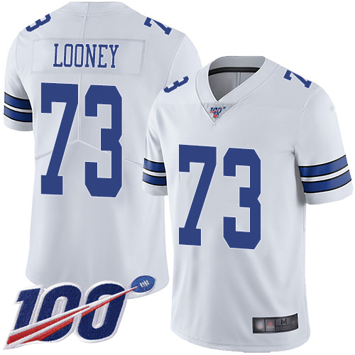 Men Dallas Cowboys Limited White Joe Looney Road #73 100th Season Vapor Untouchable NFL Jersey->dallas cowboys->NFL Jersey